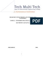 Department of Electronics and Communication Engineering 231Me11A Engineering Practices Laboratory Electronics Lab Manual