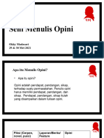 Seni Menulis Opini