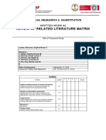 Written Work 2 RRL Matrix Template