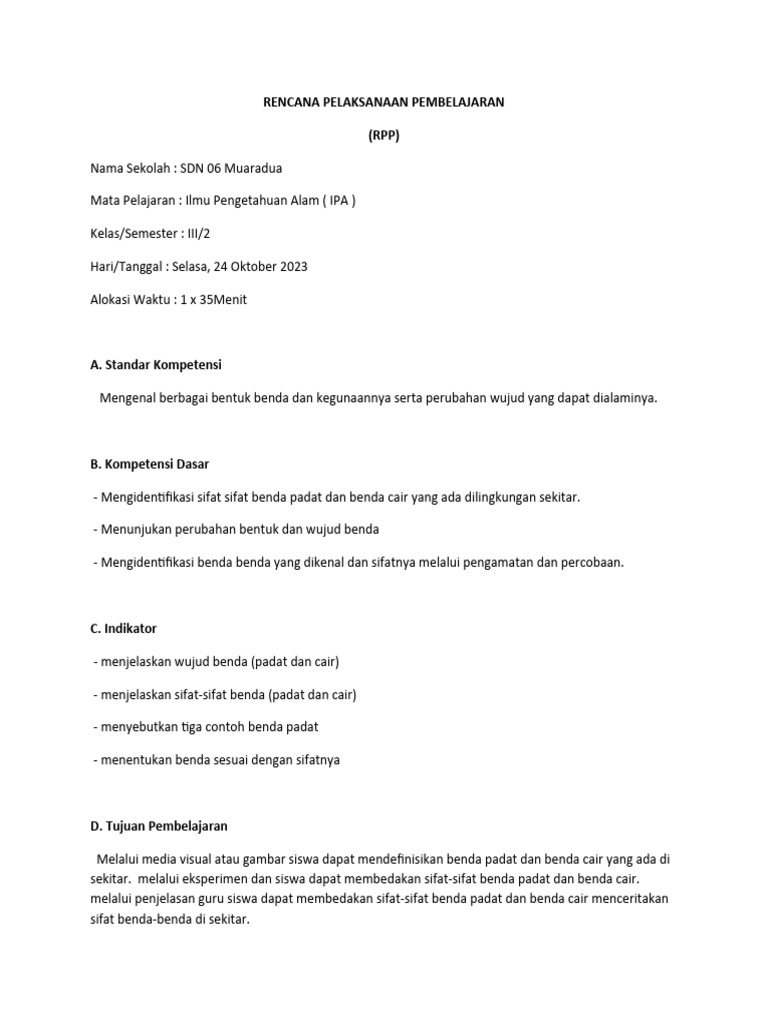 RPP PKP | PDF