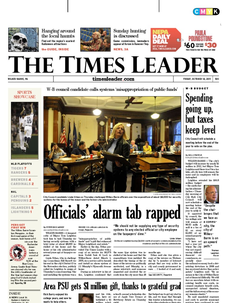 Times Leader 10-14-2011, PDF, Flooring