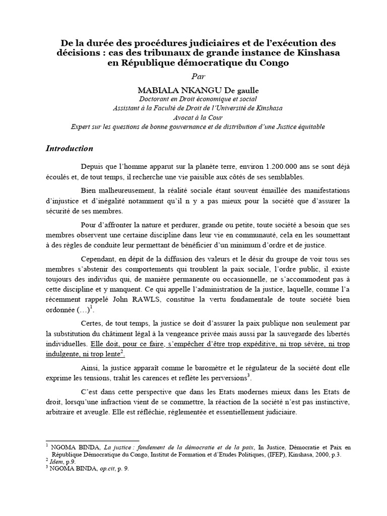 Durée et exécution des décisions judiciaires | PDF | Justice | Crime et ...
