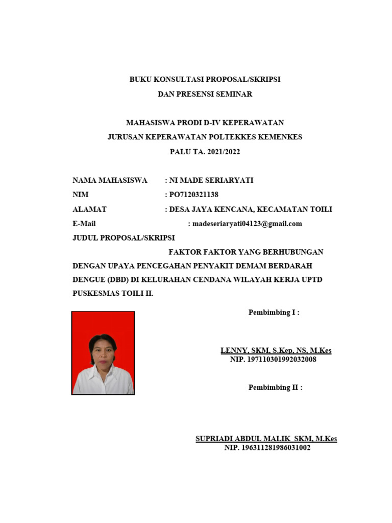 Panduan Skripsi Keperawatan D-IV | PDF | Karier & Perkembangan | Seni
