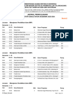 Jadwal Perkuliahan Ganjil 2023-2024