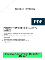 Production Order Quantity Model