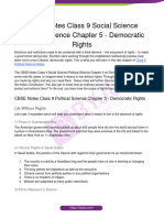 CBSE Notes Class 9 Social Science Political Science Chapter 5 Democratic Rights