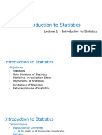 Lecture 1 - Introduction To Statistics