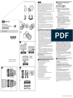 Instrukcja Obslugi Sony Fe 100mm f2.8 STF GM Oss