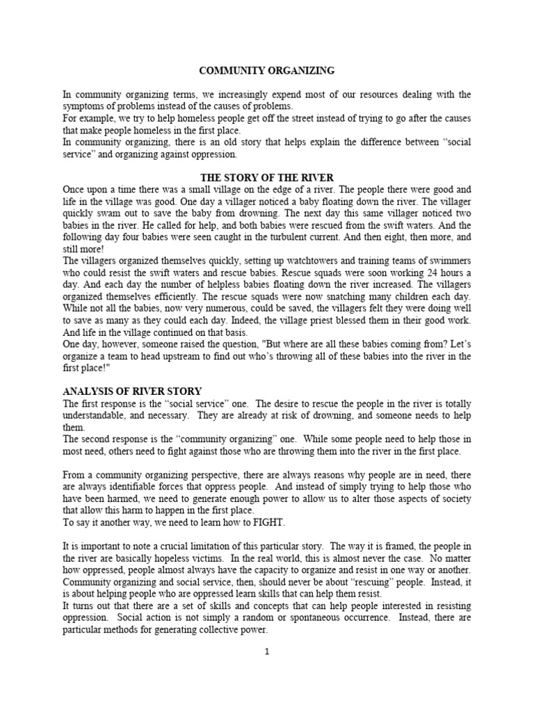 Community Organizing Internships