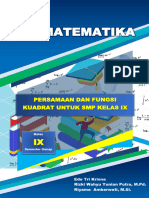 Buku Persamaan Dan Fungsi Kuadrat Tanpa Soal