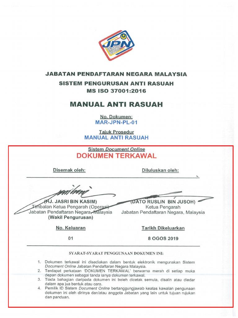 Manual Anti Rasuah | PDF