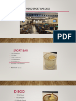 Menu Sport Bar 2023