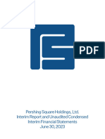 Pershing Square Holdings Ltd. June 2023 Interim