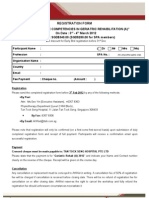 Core Competencies in Geriatric Rehabilitation Registration Form