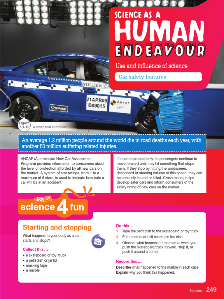 Car Safety & Questions PDF Anti Lock Braking System Seat Belt