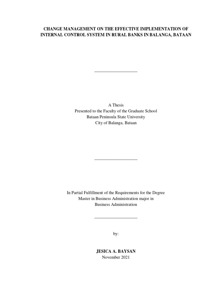 Jesica A. Baysan - Chapter 1 - Topic 1 (MBA 101) | PDF | Internal ...