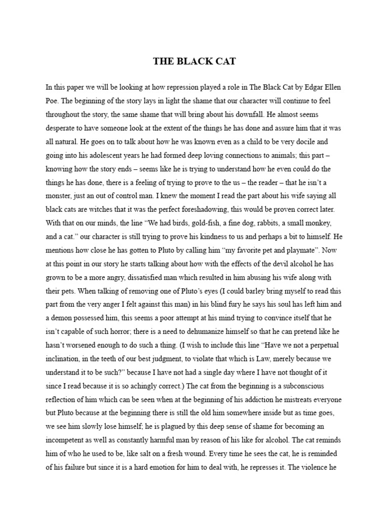 Black Cat Essay PDF