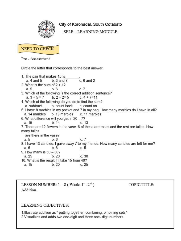 Grade 1 Activity 11 21 23 | PDF | Learning | Cognitive Science