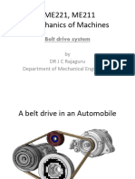 ME221, ME211 Mechanics of Machines: Belt Drive System