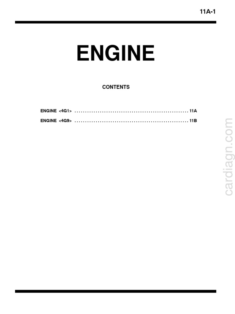 1999 Lancer | PDF | Internal Combustion Engine | Systems Engineering
