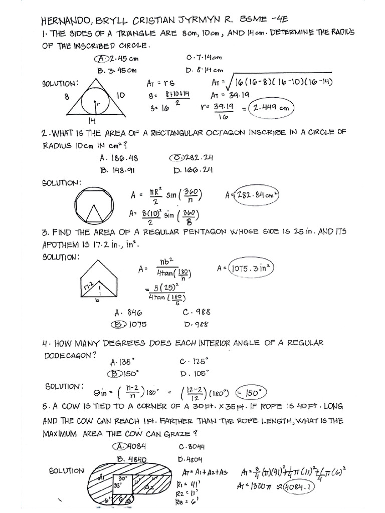 Plane Geometry 1 | PDF