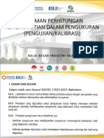 Pedoman Perhitungan Ketidakpastian Dalam Pengukuran (Pengujian-Kalibrasi)