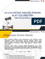 Interpretasi Dan Kelayakan Alat Volumetrik