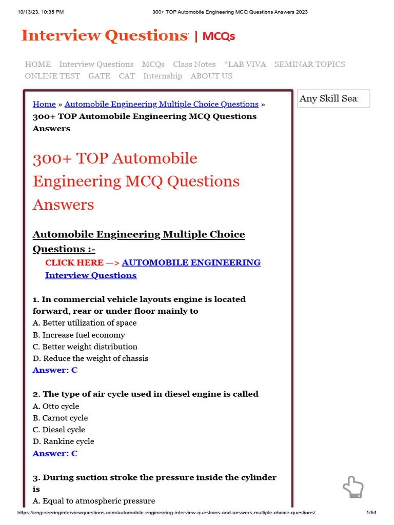 AUTOMOBILE ENGINEERING QUESTION PAPER WITH ANSWERS PDF visual data 8