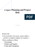 Project Planning and Risk Mangement