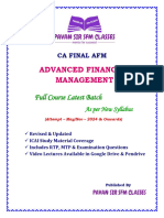 CA FINAL AFM ADVANCED FINANCIAL MANAGEMENT Pawan Sir Volume 01