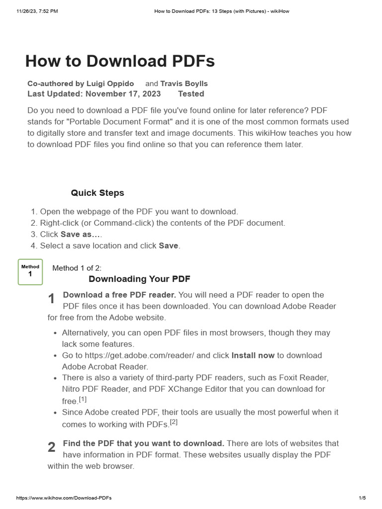 How To Download PDFs - 13 Steps (With Pictures) - Wikihow | PDF ...