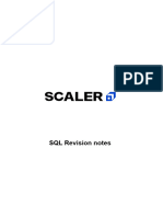 SQL Revision Notes