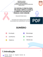 Serviço Social e Oncologia Os Direitos Sociais de Pacientes Com Câncer Sob Um Olhar Crítico Dentro Do Hospital Central Do Exército