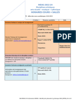 MDAS 22-24 Horaire COURS SALLES Semestre 3 INFOS P24 Arts