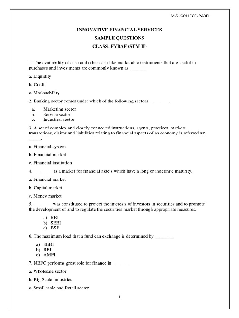Innovative Financial Services QB | PDF | Factoring (Finance) | Banks