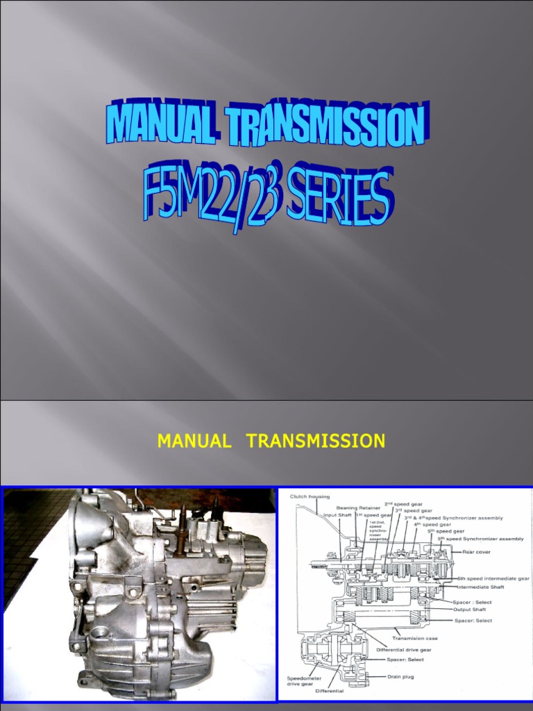 Manual Transmission PDF Manual Transmission Gear