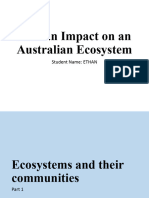 Human Impact On An Australian Ecosystem: Student Name: ETHAN