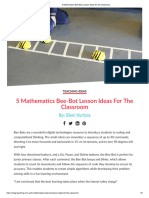 5 Mathematics Bee-Bot Lesson Ideas For The Classroom