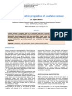 Allelopathic Properties of Lantana Camara