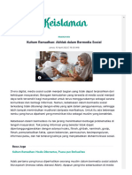 Kultum Ramadhan - Akhlak Dalam Bermedia Sosial - NU Online