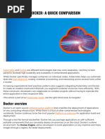 Kubernetes Vs Docker A Quick Comparison