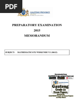 Grade 12 NSC Mathematics P2 (English and Afrikaans) 2015 Preparatory Examination Possible Answers