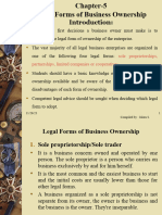 Legal Forms of Business Ownership