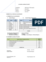 ANALISIS ALOKASI WAKTU Semester 1