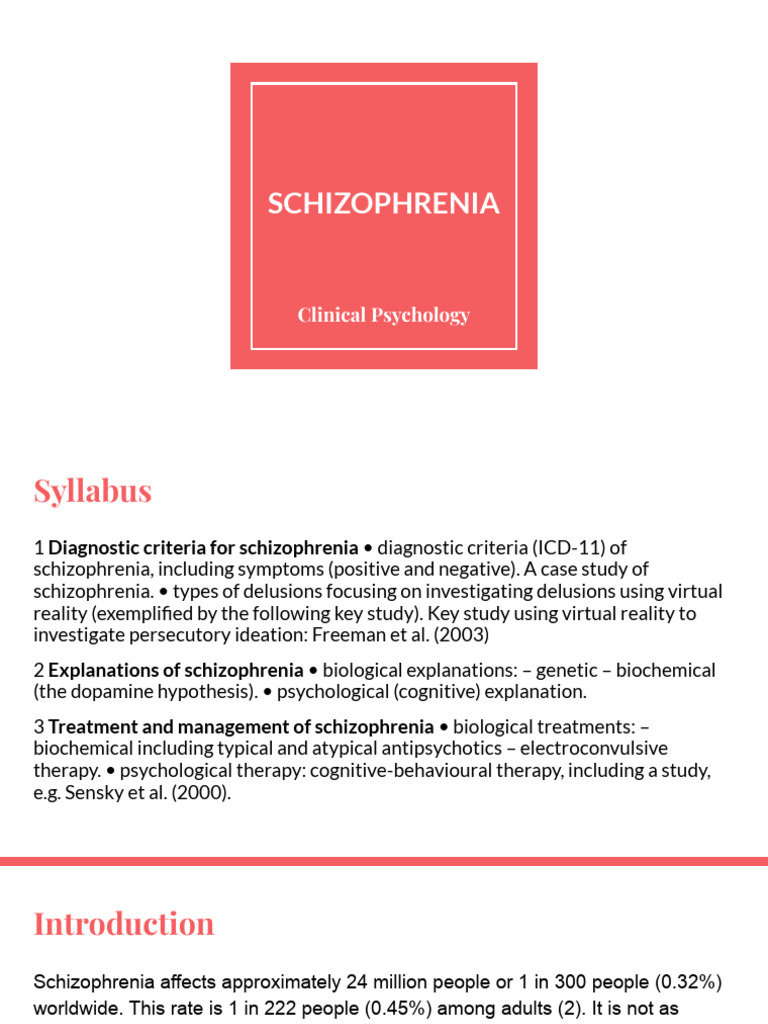 Schizophrenia 1 PDF Antipsychotic Electroconvulsive Therapy