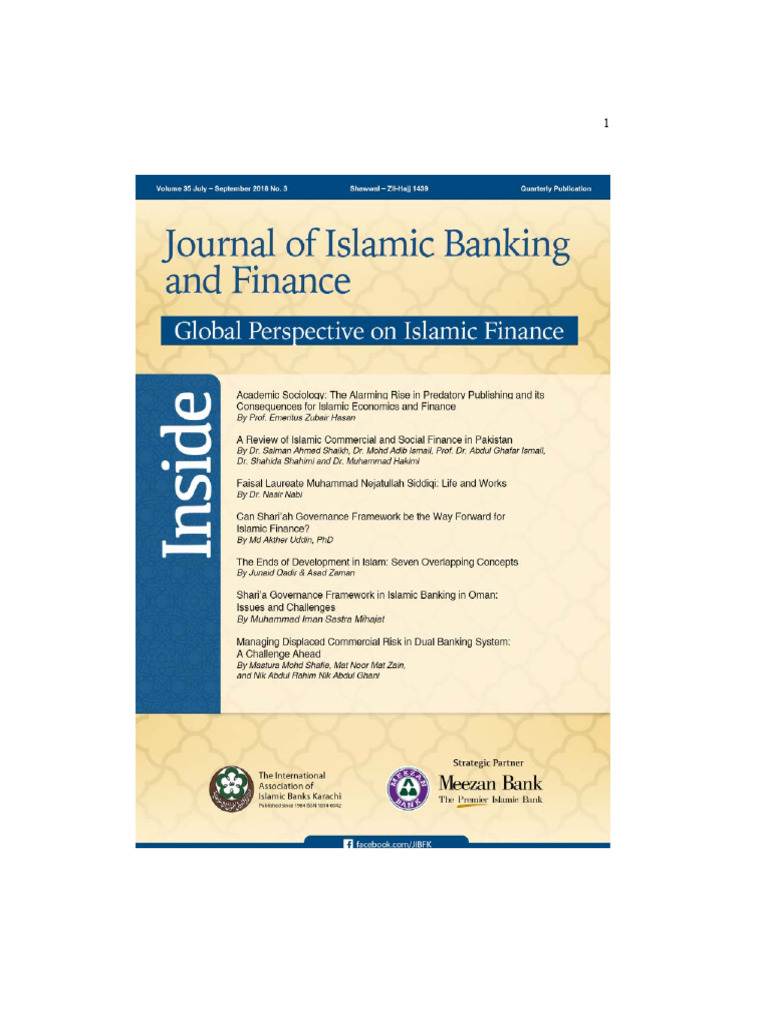 Nejatullah Siddiqi's Impact on Islamic Finance | PDF | Islamic Banking ...