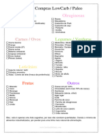 Lista de Compras Paleo