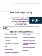 Korn Shell Script Writing