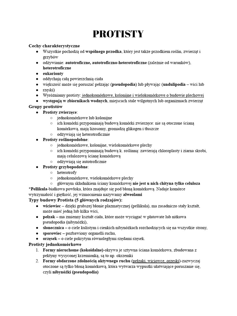 PROTISTY | PDF