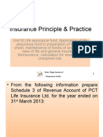 Numerica Probems On Schedule 3 & 4 of Inurance